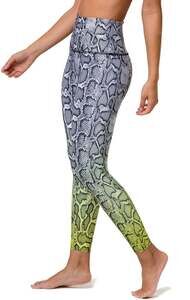 Onzie Vixen Graphic High Rise Midi Leggings in Lavender Cobra Print